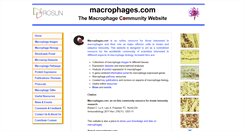 Desktop Screenshot of macrophages.com