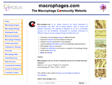 Tablet Screenshot of macrophages.com
